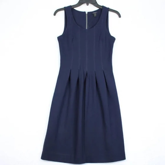 J. Crew Dresses & Skirts - J. Crew pleased fit & flare. Size 8. Navy Blue
